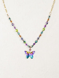 Butterfly Beaded Necklace