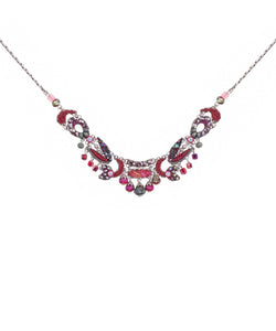 Crimson Flame,  Rosa Necklace