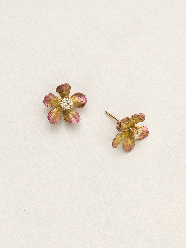 Petite Plumeria post earrings
